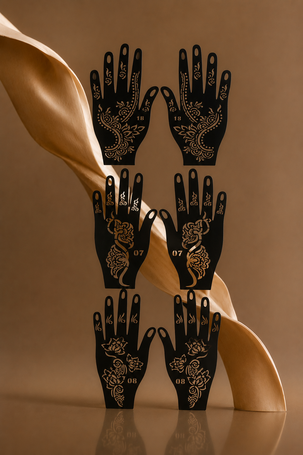 Falastina henna stencil pack two pairs